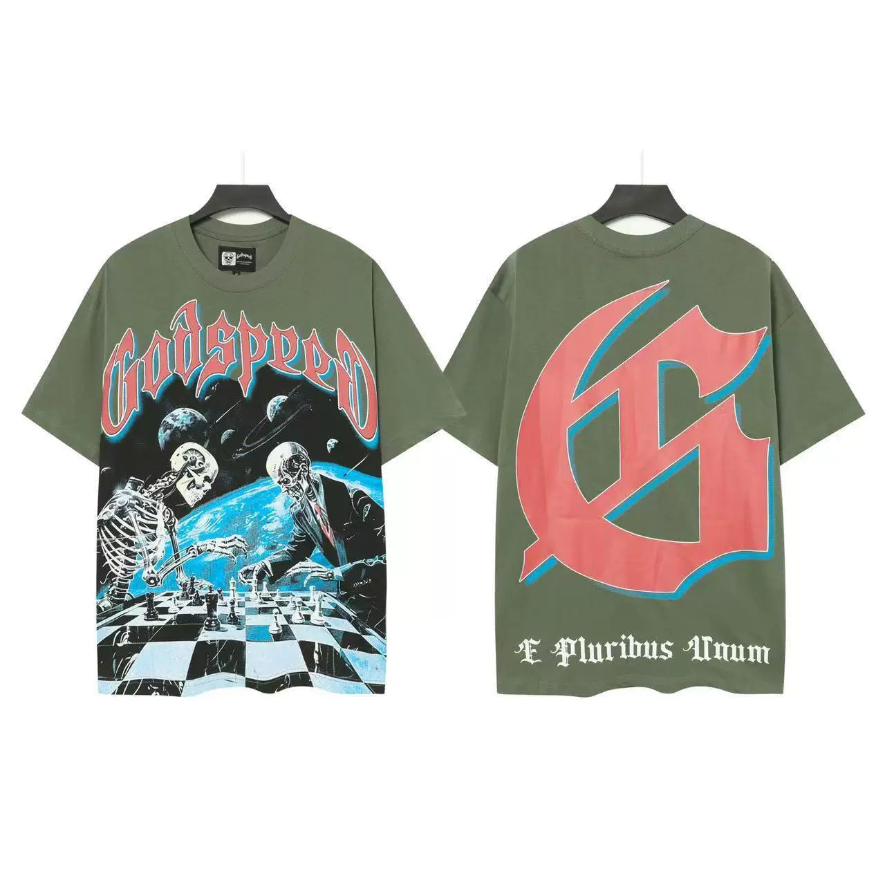 GODSPEED Vintage Washed Graphic Loose Short Sleeve Tee