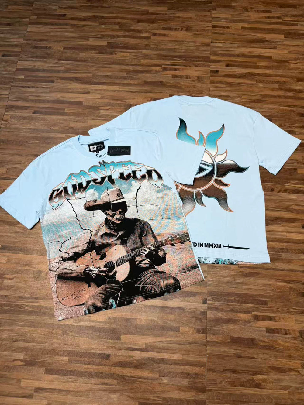 GODSPEED Vintage Washed Graphic Loose Short Sleeve Tee