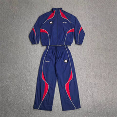 Broken Planet Color Block Stand Collar Tracksuit Set