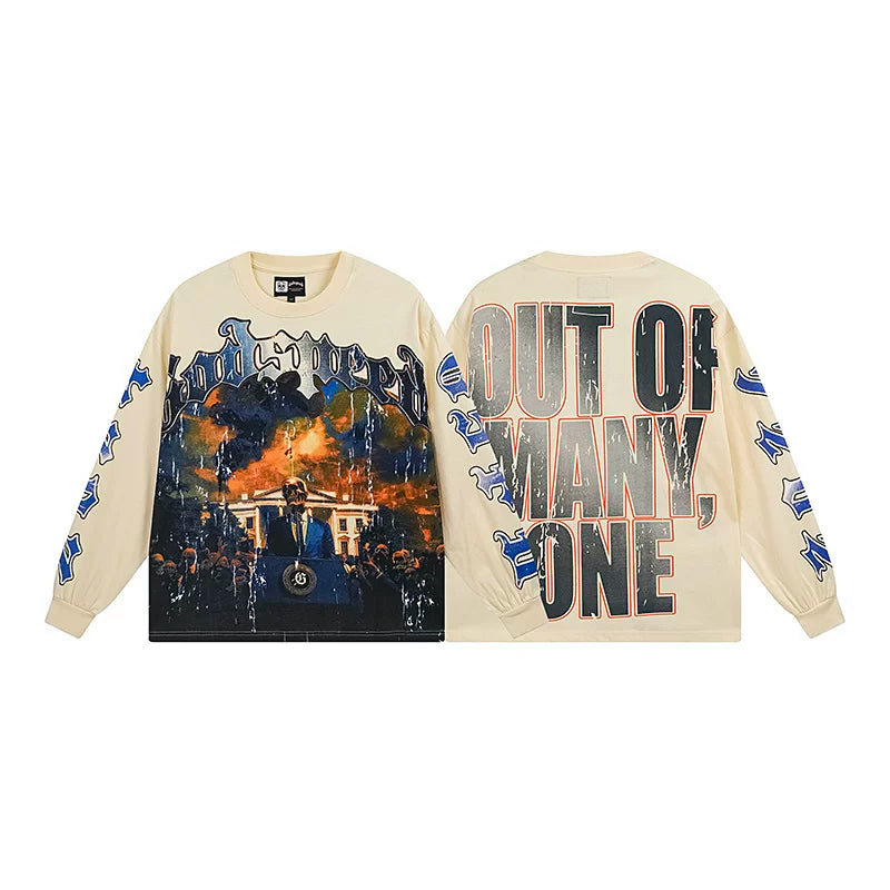 Godspeed Hip Hop Vintage Rock Heavyweight Long Sleeve