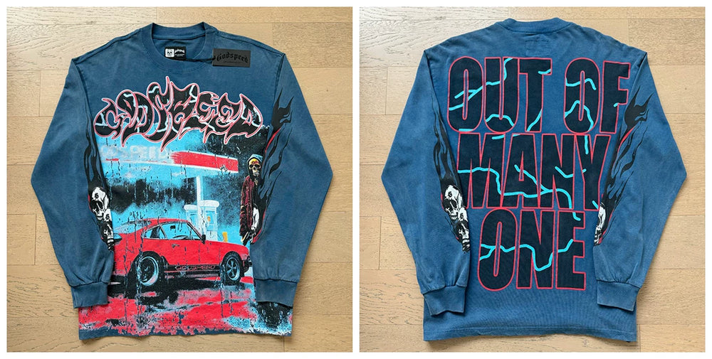 Godspeed Hip Hop Vintage Rock Heavyweight Long Sleeve