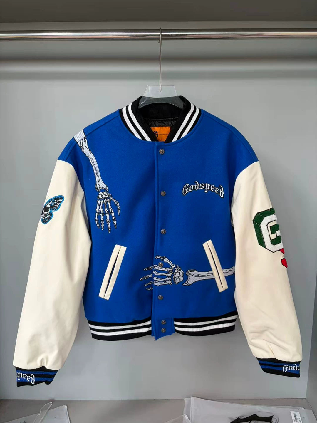 GODSPEED Vintage Fleece Padded American Varsity Jacket