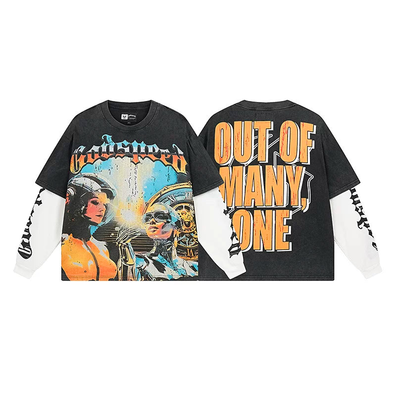Godspeed Hip Hop Vintage Rock Heavyweight Long Sleeve