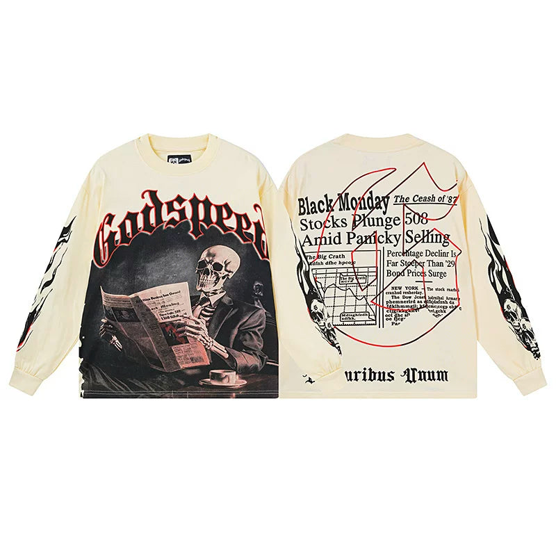 Godspeed Hip Hop Vintage Rock Heavyweight Long Sleeve
