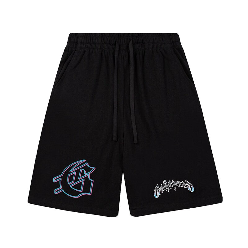Godspeed High Street Printed Cotton Sweat Shorts