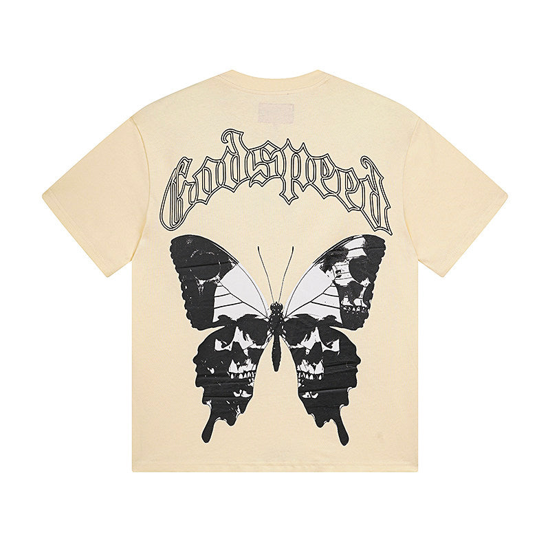 GODSPEED Vintage Skull Rider Loose Cotton Graphic Tee
