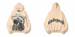 Godspeed Hip Hop Vintage High Street Printed Hoodie