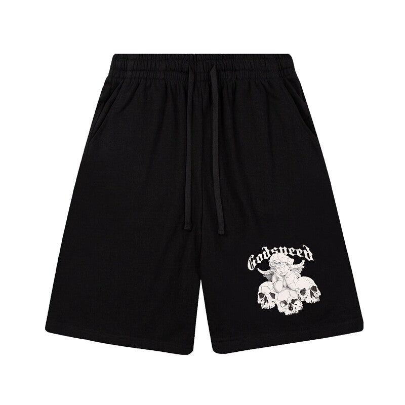 Godspeed High Street Printed Cotton Sweat Shorts