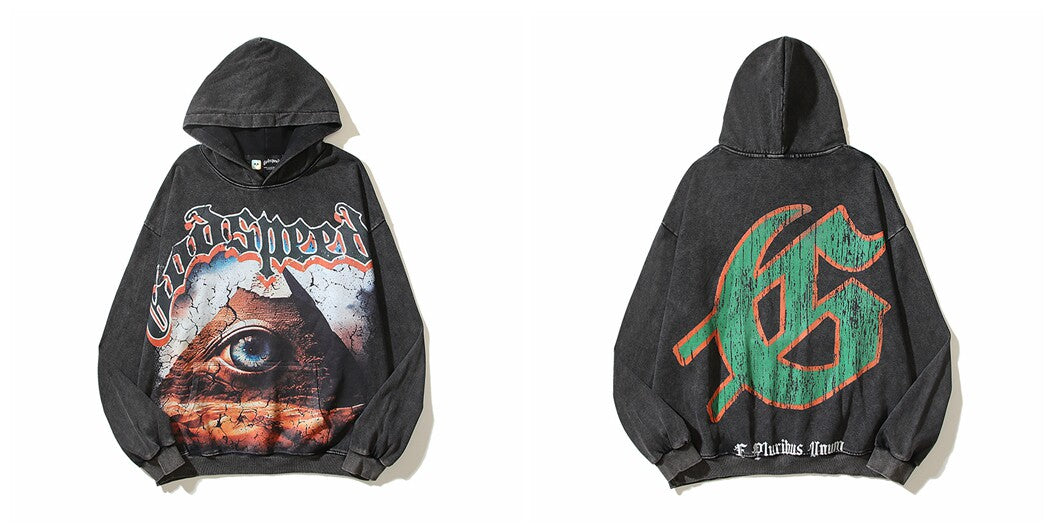 Godspeed Hip Hop Vintage High Street Printed Hoodie