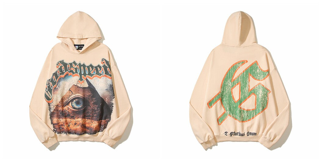 Godspeed Hip Hop Vintage High Street Printed Hoodie