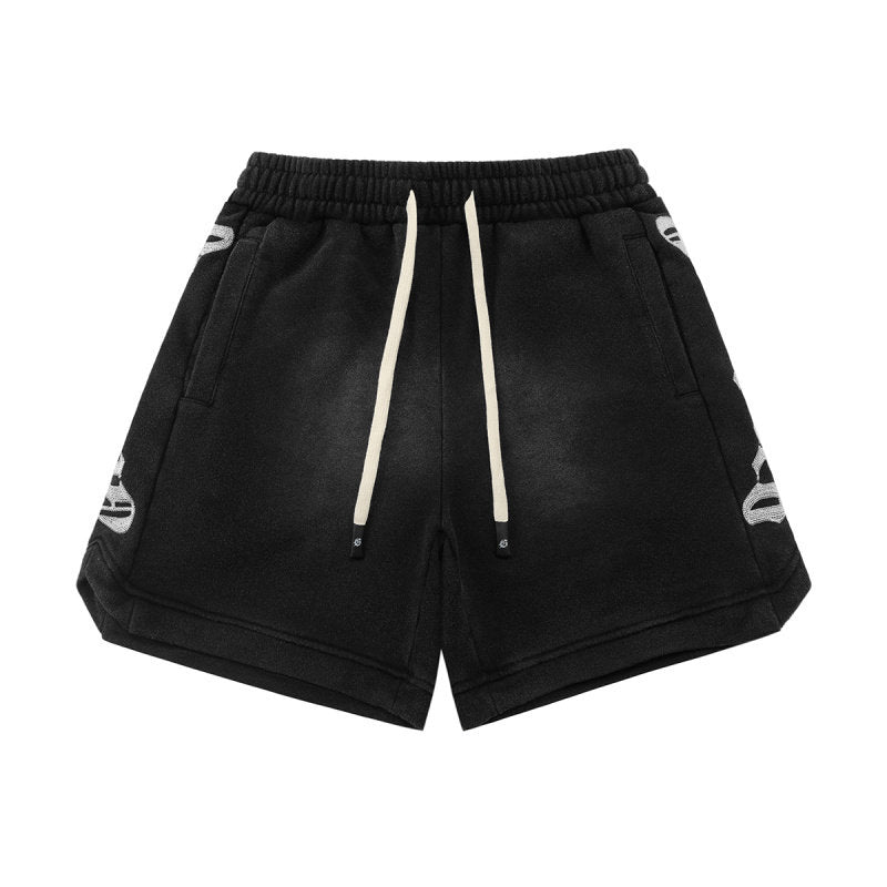 Godspeed High Street Embroidered Washed Cotton Shorts