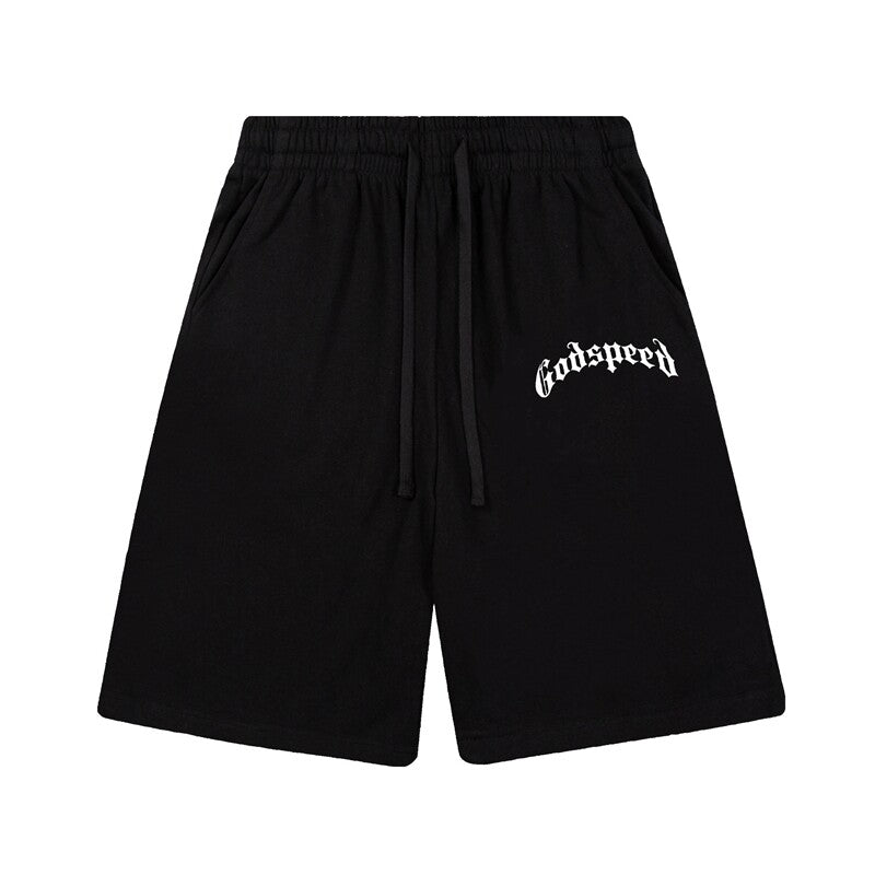 Godspeed High Street Printed Cotton Sweat Shorts