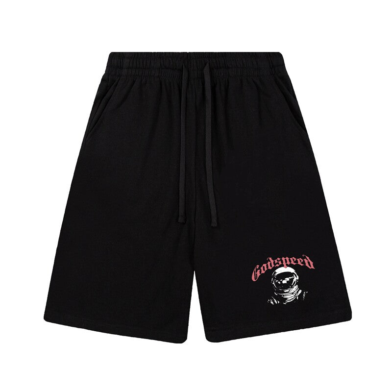Godspeed High Street Printed Cotton Sweat Shorts