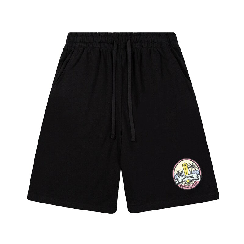 Godspeed High Street Printed Cotton Sweat Shorts