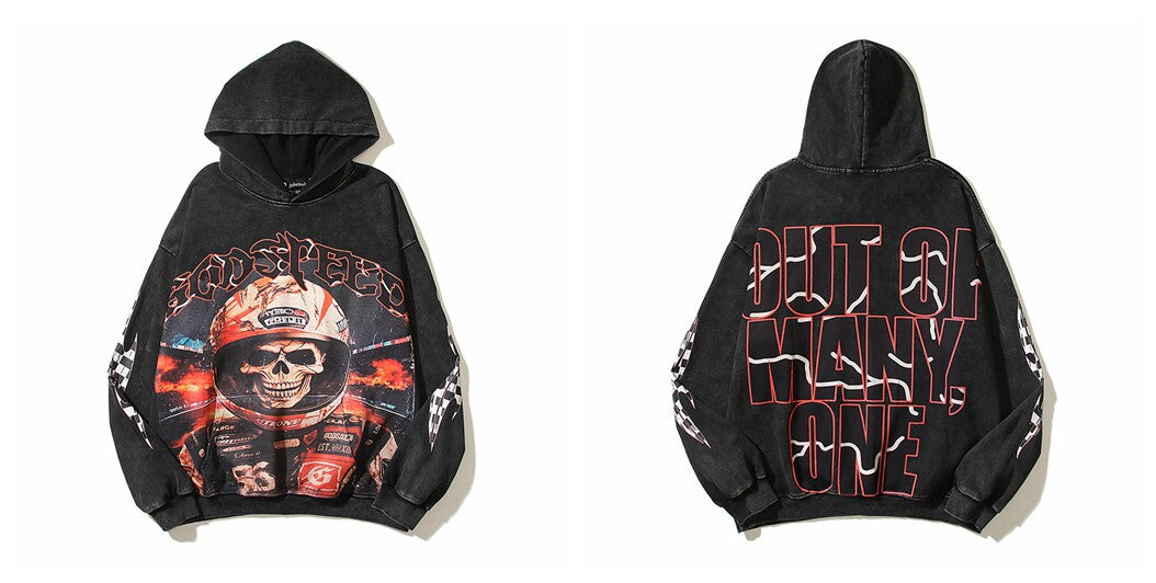 Godspeed Hip Hop Vintage High Street Printed Hoodie