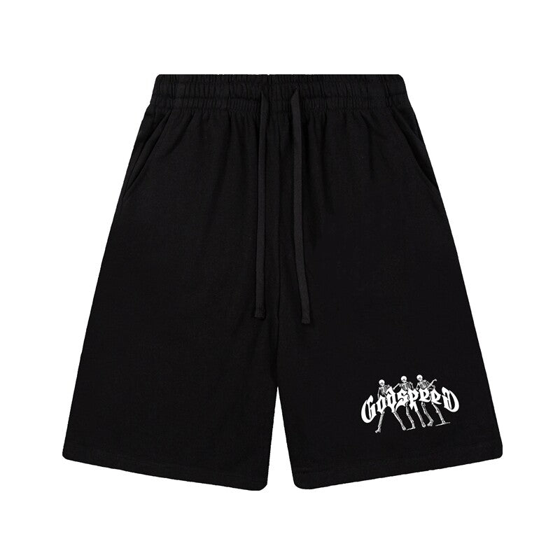 Godspeed High Street Printed Cotton Sweat Shorts