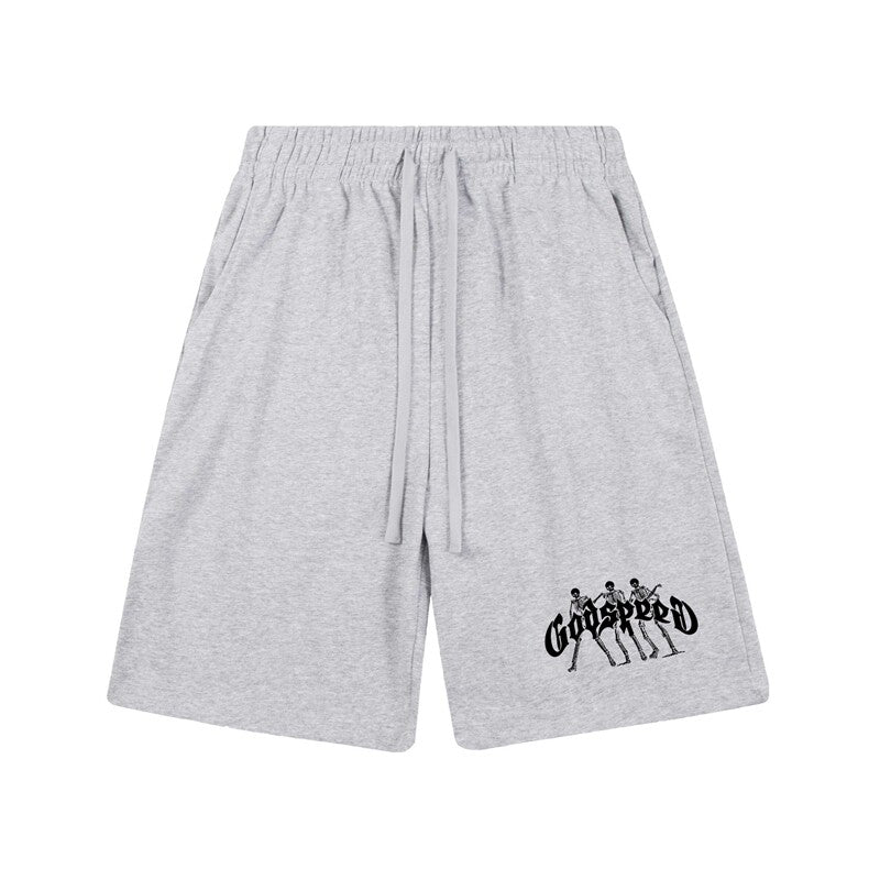 Godspeed High Street Printed Cotton Sweat Shorts