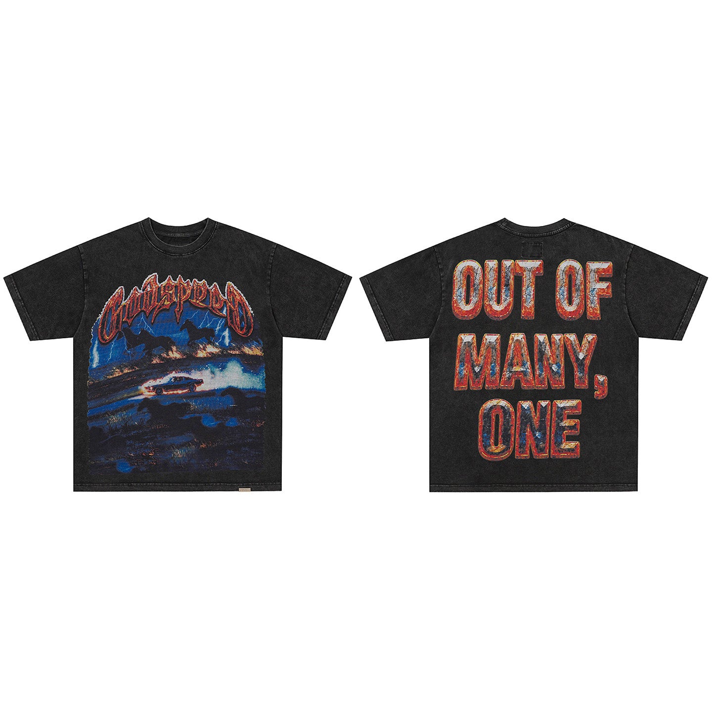 Godspeed Horsepower Tee Black