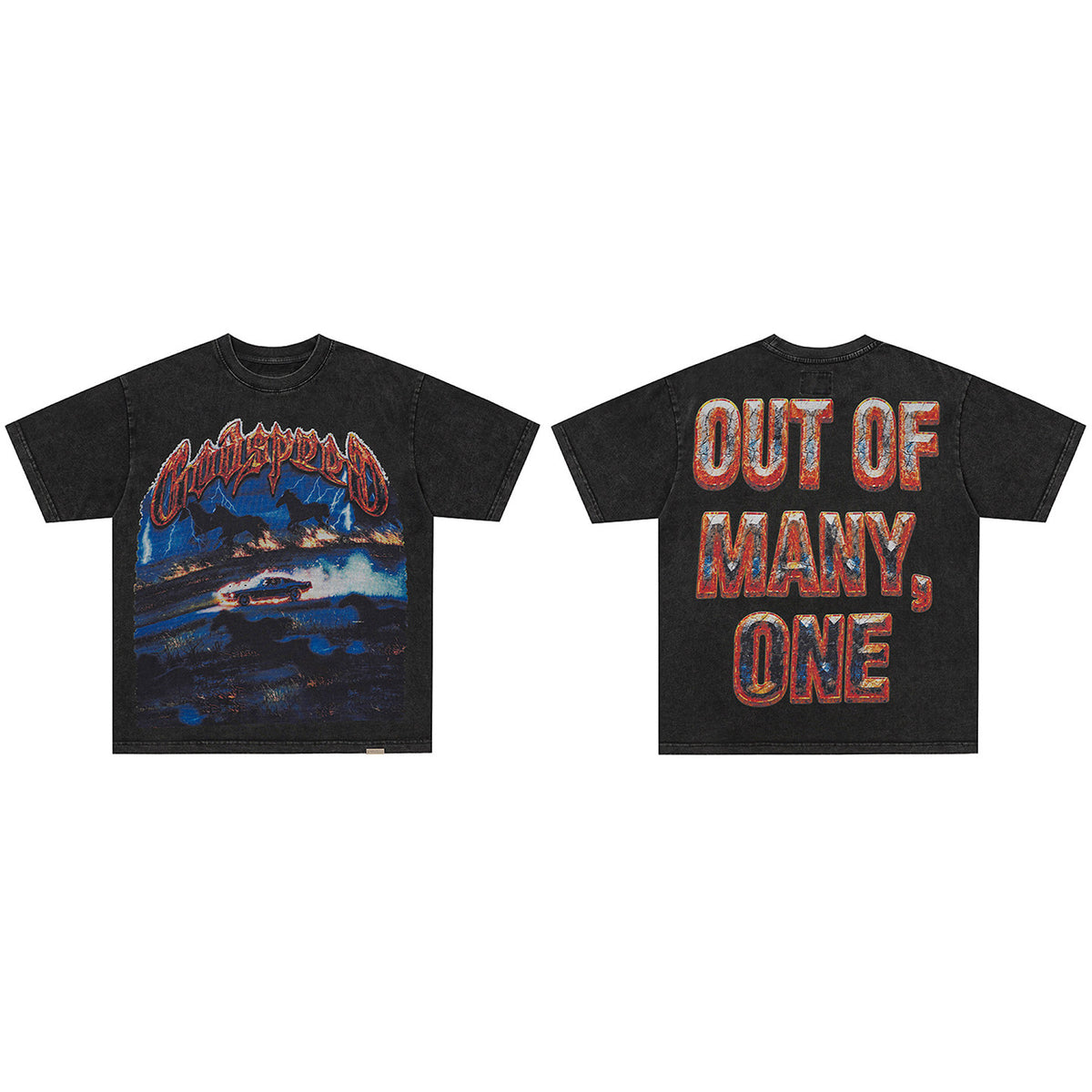 Godspeed Horsepower Tee Black