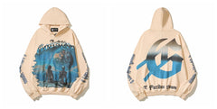Godspeed Vintage Hip‑Hop Graphic Pullover Hoodie