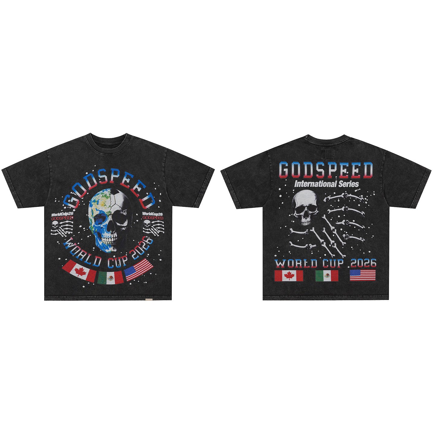 Godspeed Planet Futbol Tee Black