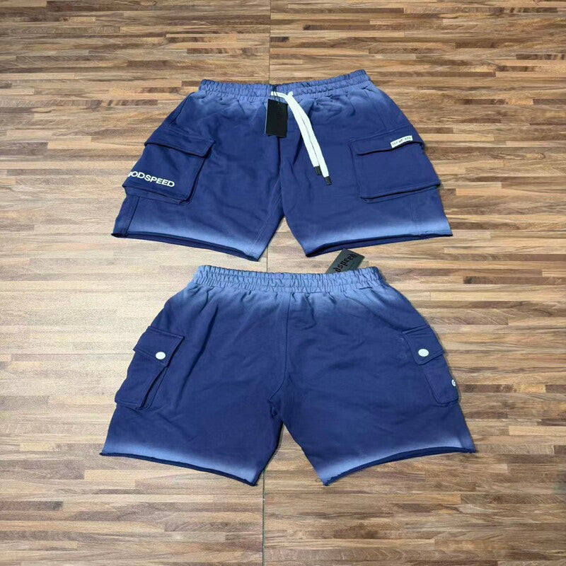 GODSPEED Vintage Cargo Multi Pocket Summer Beach Shorts