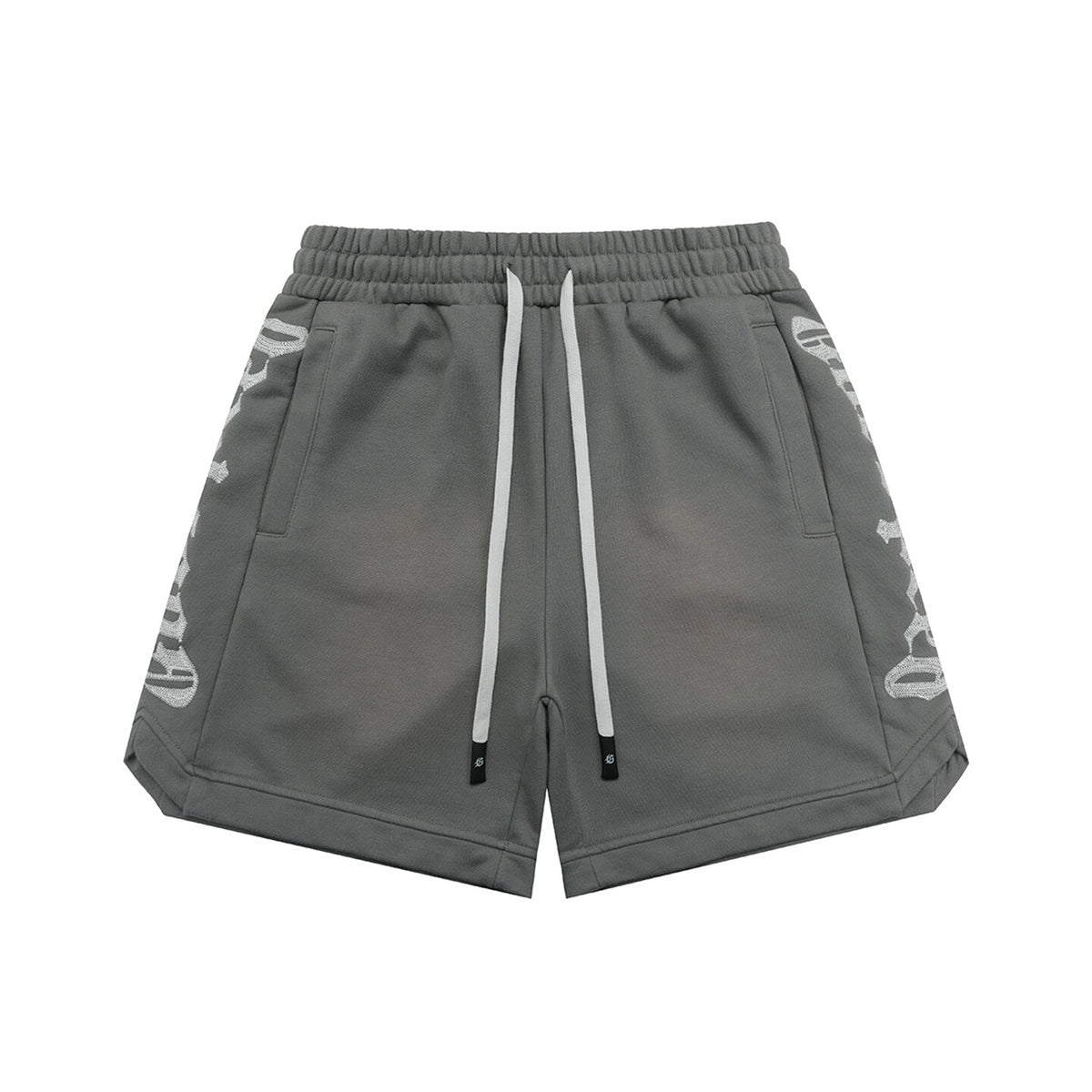 GODSPEED Vintage Side Embroidered Loose Cotton Shorts