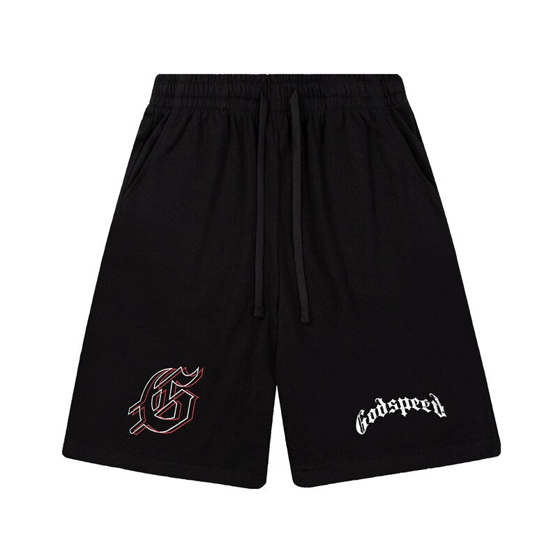 Godspeed High Street Printed Cotton Sweat Shorts